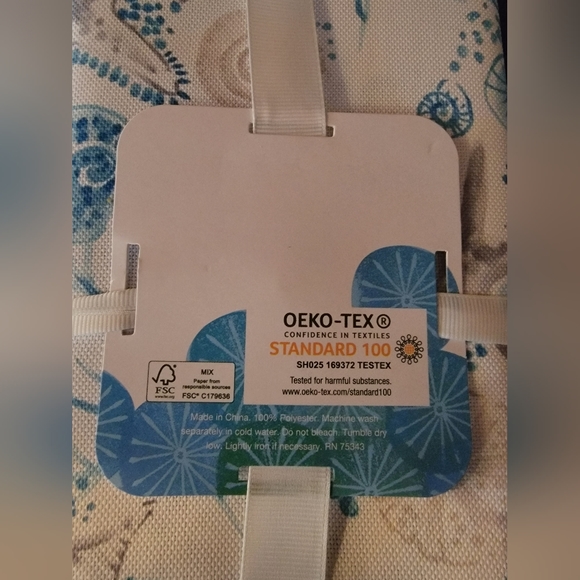 Sigrid Olsen Home set of 6 Easy Care Napkins Seaside Motif 18"× 18" New - Picture 3 of 4